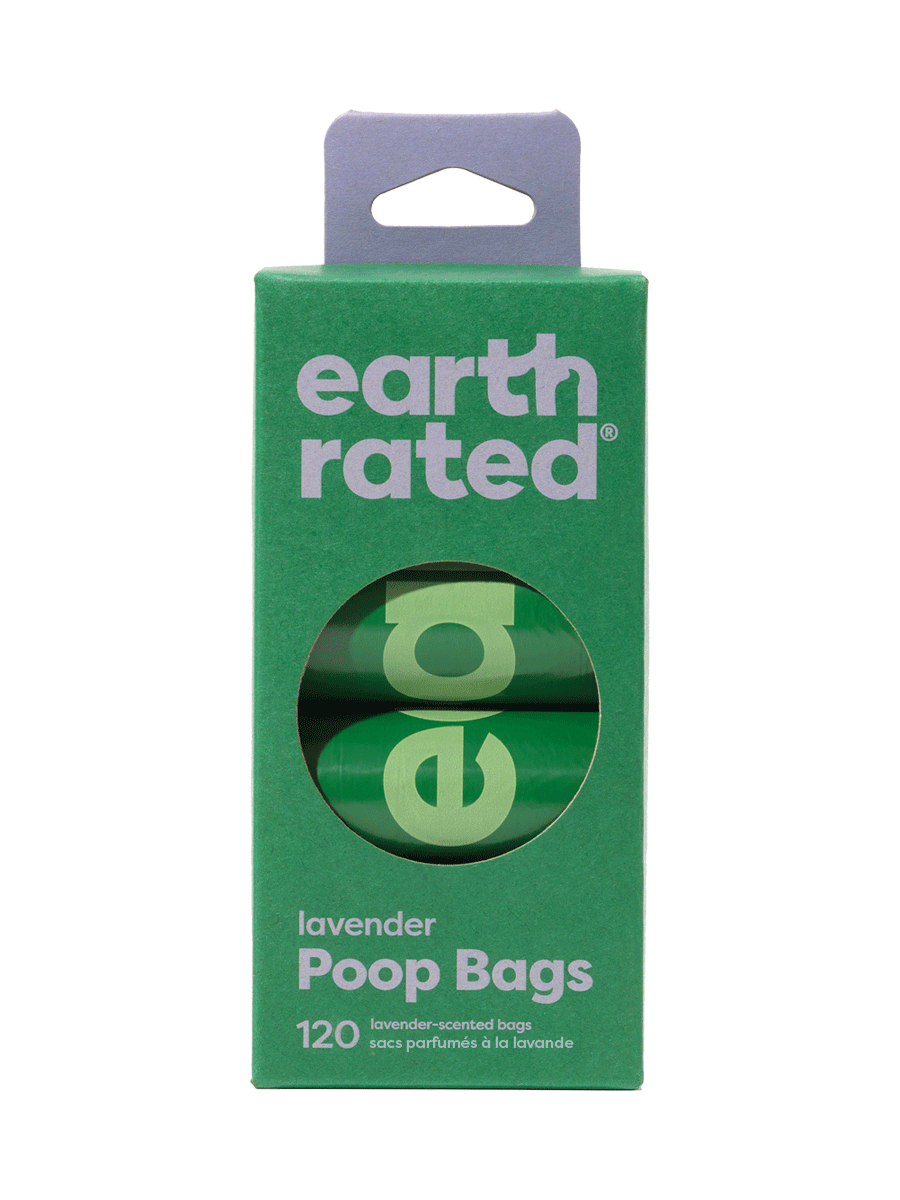 Earth Rated Dog Poop Bags — Lavender Scented, 120 Pack