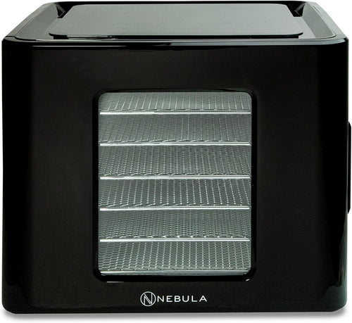 Nebula Lebensmittel Dörrgerät Mit 6 Edelstahlschalen | LED-Touch-Control-Design, Einstellbare Digitale Temperatur 35-70 °C & 48-Stunden-Timer | 400W | Dörrgerät Für Obst, Gemüse, Fleisch Und Mehr
