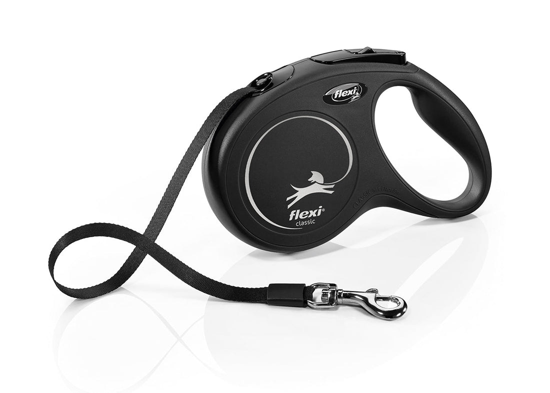 Flexi New Classic Tape Lead 5m — Medium, Black