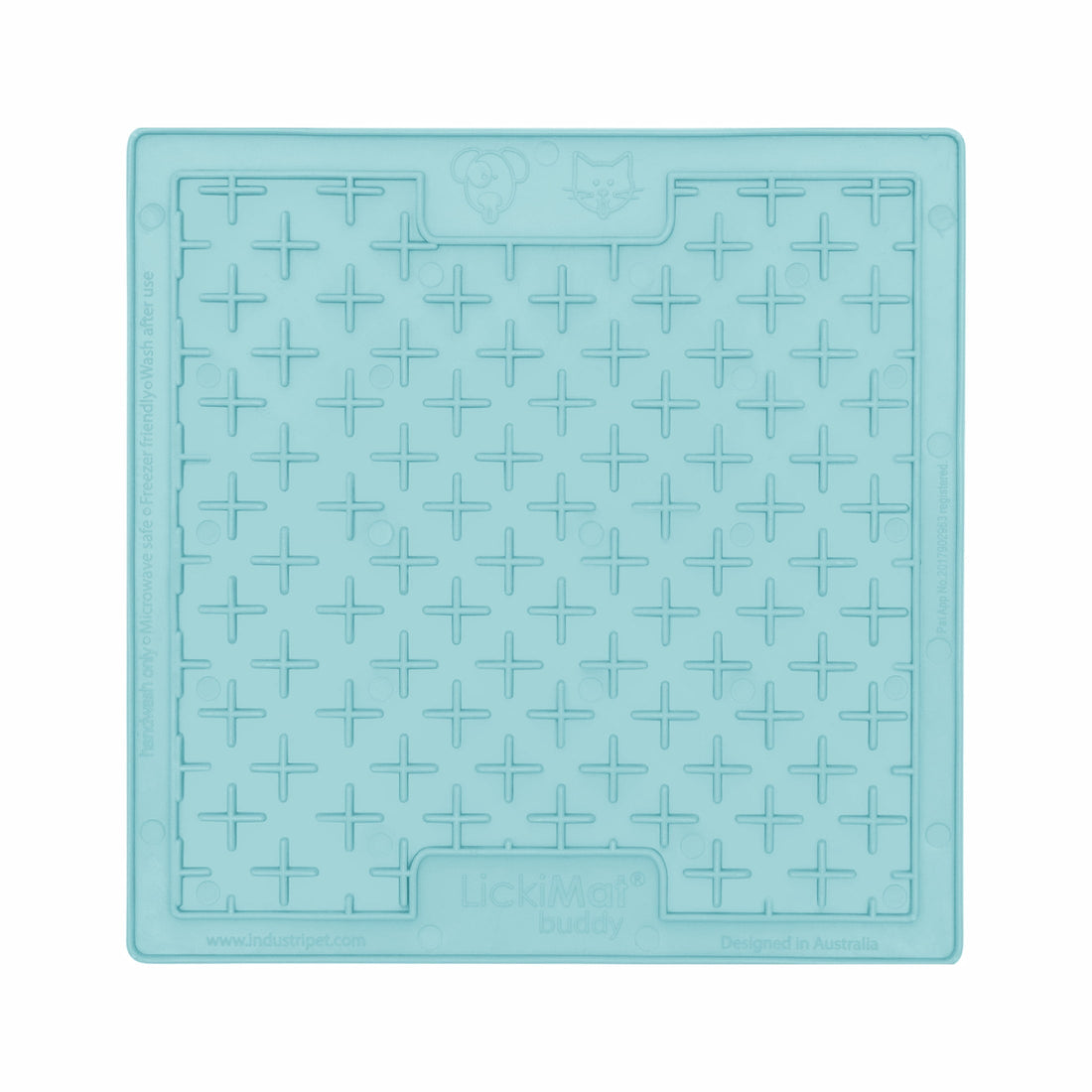 LickiMat Buddy Slow Feeder Mat for Dogs — Turquoise